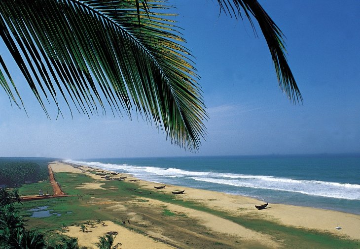 south india beach
