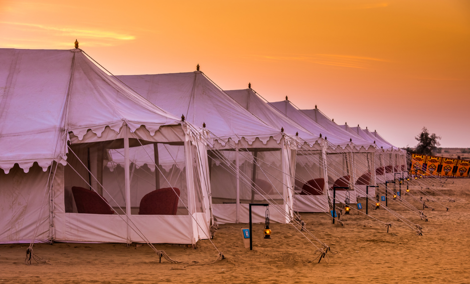 luxury tent, camping Rajasthan