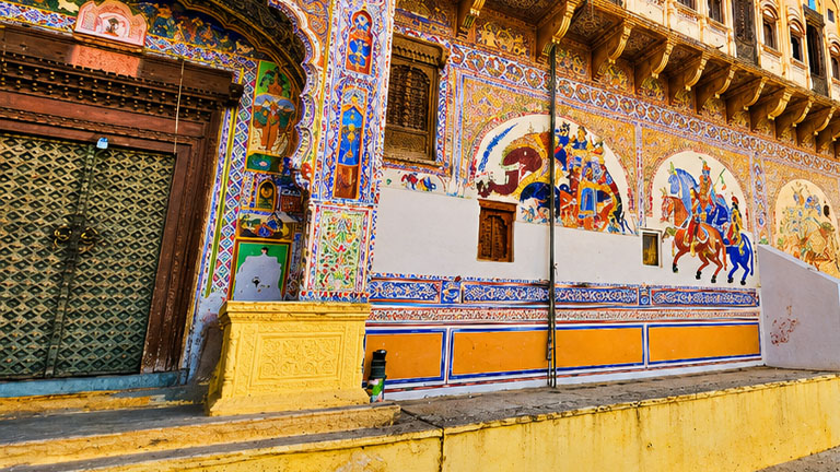 Goenka Haveli showcasing Mandawa haveli architecture