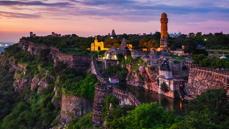 Chittorgarh sun set